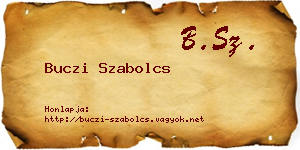 Buczi Szabolcs névjegykártya